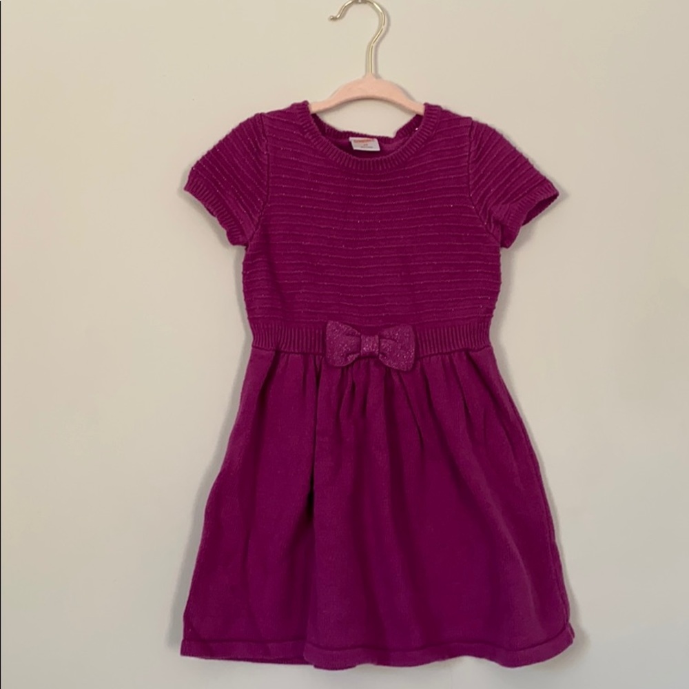 Purple knitted dress